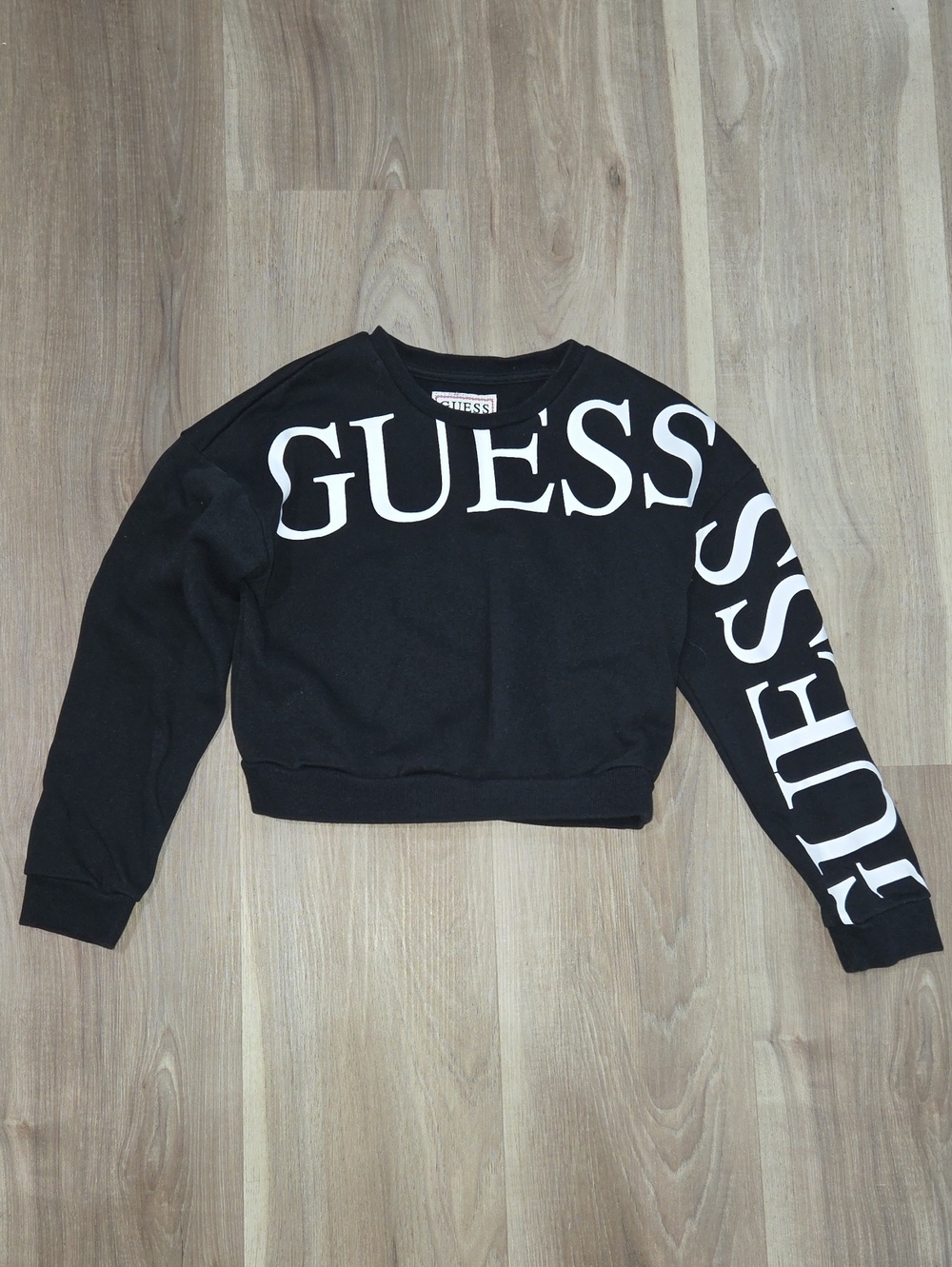 •Guess• Little Girls Black Cropped Sweater